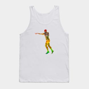 Soccer referee in watercolor Tank Top